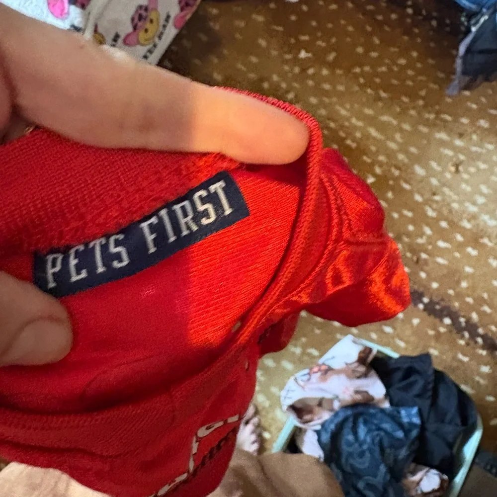 Pets First Red Bulldogs UGA Football Jersey with White Number